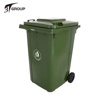 Zunanji velik plastični koš za smeti