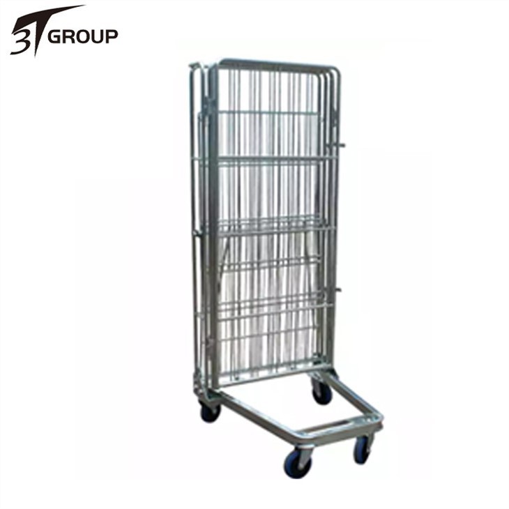 cheap Nesting 4 sided warehouse roll cages